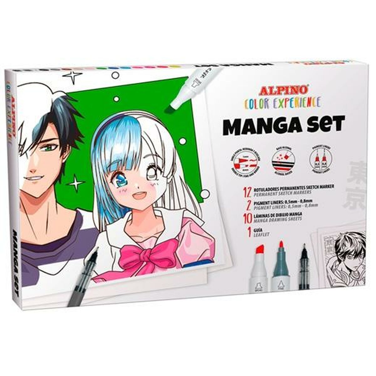 Set Flomastera Alpino Manga Color Experience (8 kom.)